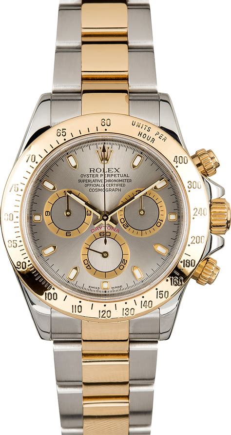 rolex daytona two tone used|rolex daytona 2 tone price.